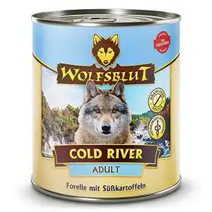 Wolfsblut Cold River Hundefutter Nassfutter für Erwachsene, 800 g, 6 Stück