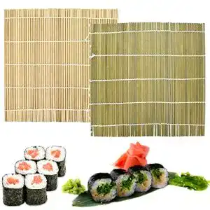 Sushimatte Colexy aus Bambus, 2-teiliges Set für Sushi-Rollen