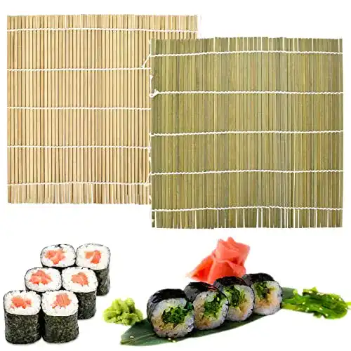 Sushimatte Colexy aus Bambus, 2-teiliges Set für Sushi-Rollen