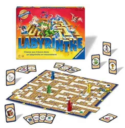 Ravensburger Labyrinth – Klassisches Brettspiel für 2 bis 4 Spieler