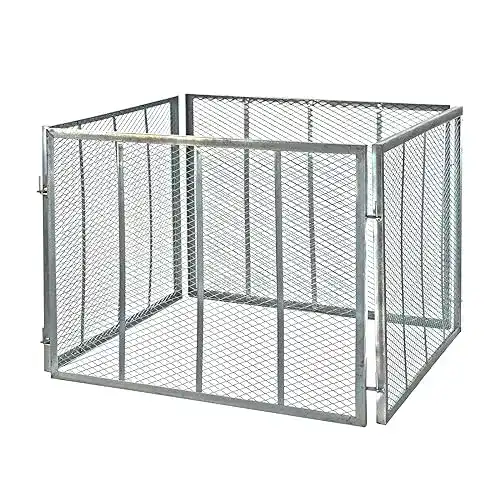 Metallkomposter Dema Garten 107x107x81 cm für Gartenabfälle
