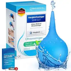 Ohrenspülung Urban Medical Ohrenschmalz Entferner für Erwachsene und Kinder