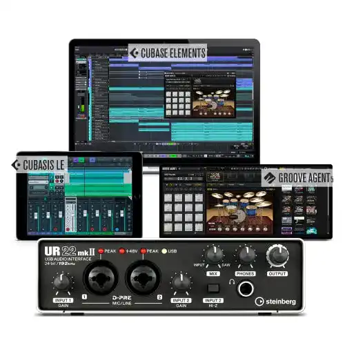 Audio-Interface Steinberg UR22mkII Value Edition für Musikproduktion