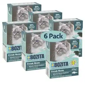 Bozita Katzenfutter Häppchen in Gelee mit Schellfisch