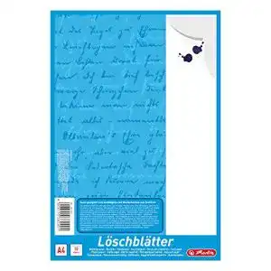 Löschpapier Herlitz 382408 A4 Löschblattblock mehrfarbig mit 10 Blatt