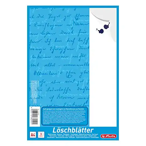 Löschpapier Herlitz 382408 A4 Löschblattblock mehrfarbig mit 10 Blatt