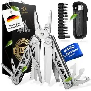 Survival-Kit Trekline Premium Multitool aus rostfreiem Edelstahl
