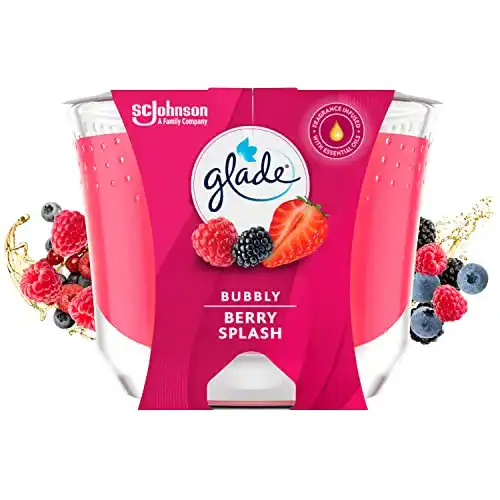 Glade Duftkerzen Langanhaltende Duftkerze im Glas Bubbly Berry