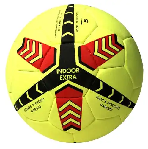 Hallenfußball Lisaro Indoor-Fußball Größe 5 aus Veloursleder