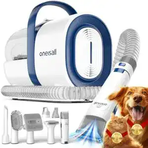 Oneisall Hundeschermaschine mit Staubsauger für Katzen und Hunde