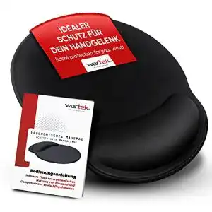 Mauspad mit Handauflage und Gelkissen von Wortek