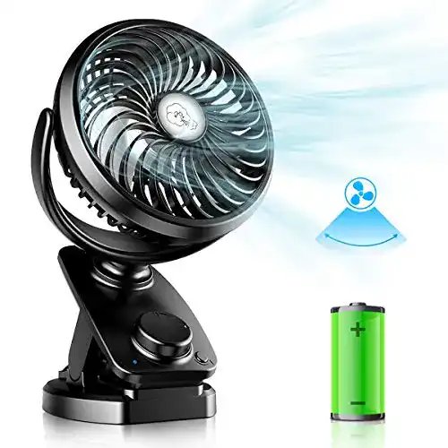 Mini USB Clip Ventilator von AidSci – Verbesserte Auto-Ventilator-Funktion