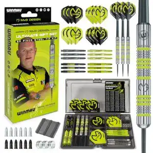 Winmau MvG Dart Steeltip Geschenkset – 50-teiliges Dartset