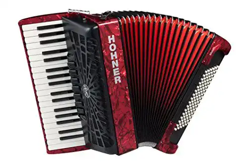 Hohner Bravo Line Facelift III Chromatisches Akkordeon 96 Bass rot