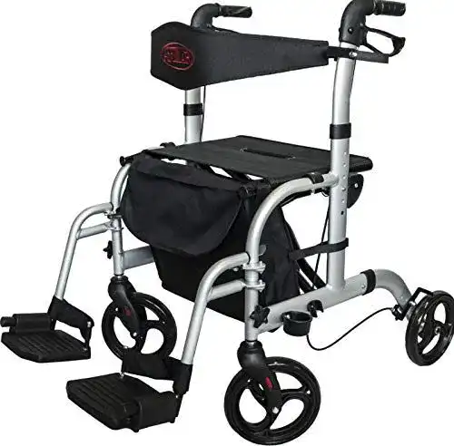 Antar Rollator AT51005 – Transportrollator mit abnehmbarer Tasche
