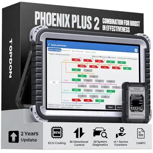 KFZ-Diagnosegerät von TOPDON Phoenix Plus für Fahrzeuganalysen
