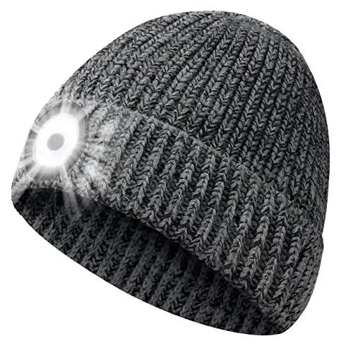LED Mütze für Männer und Frauen – Beleuchtete Wintermütze für Outdoor-Aktivitäten