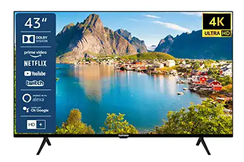 Telefunken Smart TV XU43L800 43 Zoll Fernseher mit 4K UHD