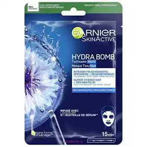 Garnier Tuchmaske Nacht für müde Haut mit Hyaluronsäure