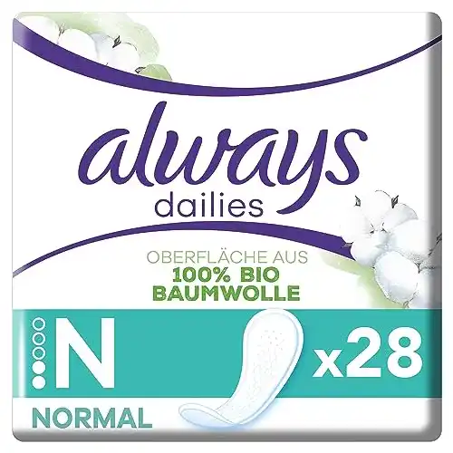Bio-Slipeinlagen Always Daily für Damen, Normal (28 Stück)