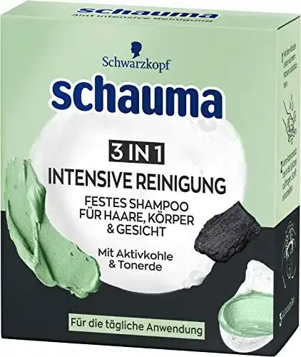 Haarseife Schauma Festes Shampoo für Haare, Körper und Gesicht