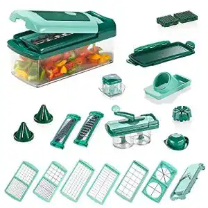 Nicer Dicer Genius Fusion Smart Set 28-teilig im Vergleich