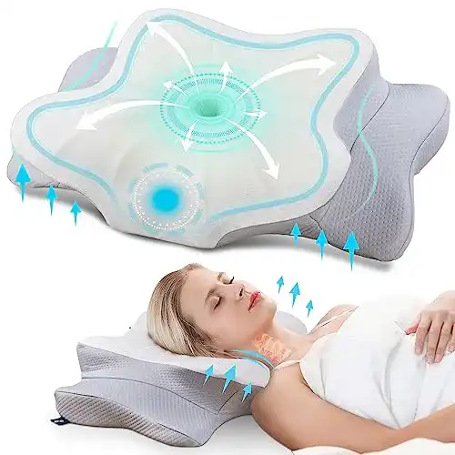 Bauchschläferkissen DONAMA Memory Foam Kissen Kopfkissen