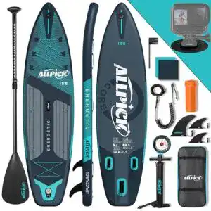 Allpick Premium SUP Board Set für Stand Up Paddling