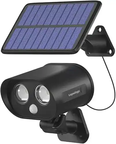 Solarstrahler Lepwings mit Bewegungsmelder für den Außenbereich