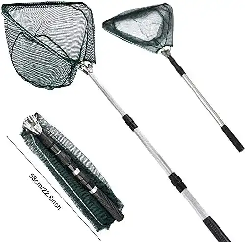 Angelkescher Xndryan 170 cm Teleskop-Fischernetz mit Griff