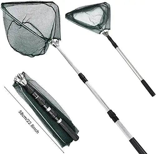 Angelkescher Xndryan 170 cm Teleskop-Fischernetz mit Griff