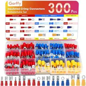 Kabelschuhe Gorffy Set 300 Teile Flachsteckhülsen Sortiment
