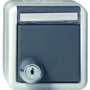 Steckdosenschloss Gira 044730 für Schuko Steckdosen mit Klappdeckel