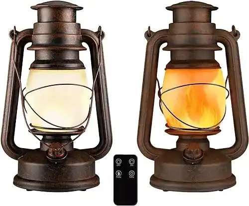 Yinuo Light LED Laterne im Vintage-Stil für Innen und Außen