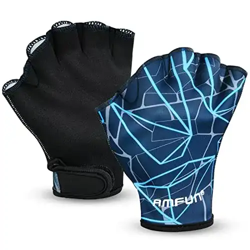 Schwimmhandschuhe AMFUN Wasserdichte Aquatic Handschuhe für Training