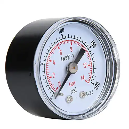 Manometer Vikye Mechanisch 1/8 Zoll BSPT Axial für Luft und Öl
