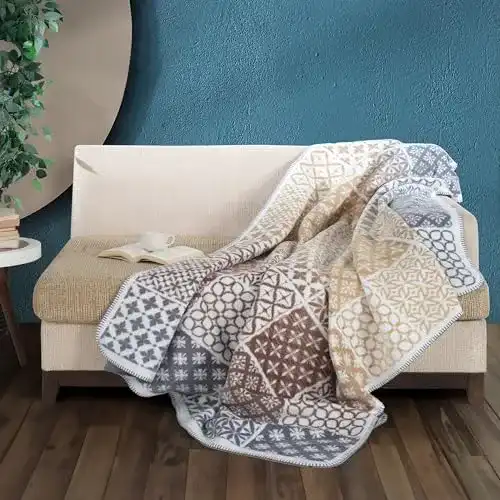 Sofadecke Sei Design Kuscheldecke 150×200 Fleece zweiseitige