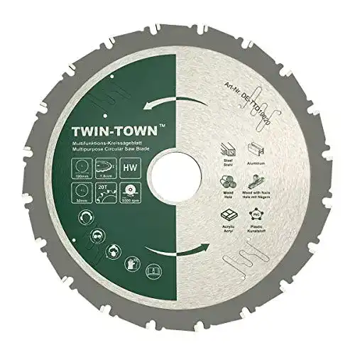Sägeblatt 190×30 TWIN-TOWN HM Kreissägeblatt für vielseitige Anwendungen