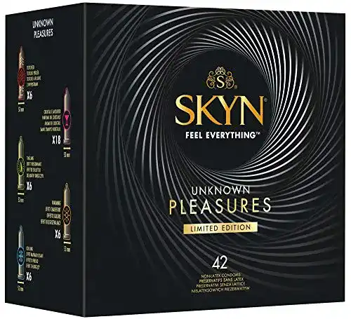 Latexfreie Kondome SKYN Unknown Pleasures mit 42 Stück