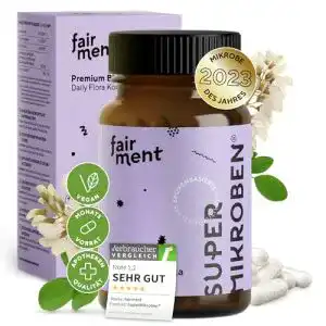 Darmbakterien-Kapseln Fairment SuperMikroben mit Zink, 60 Kapseln