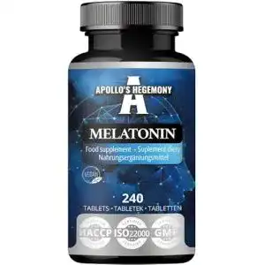 Melatonin Tabletten von Apollo’s Hegemony 240 vegane Tabletten