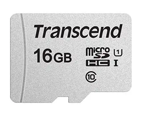 Transcend 16GB microSDXC 300S Speicherkarte Klasse 10 mit SD-Adapter