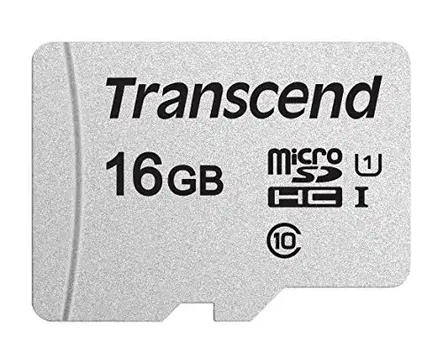 Transcend 16GB microSDXC 300S Speicherkarte Klasse 10 mit SD-Adapter