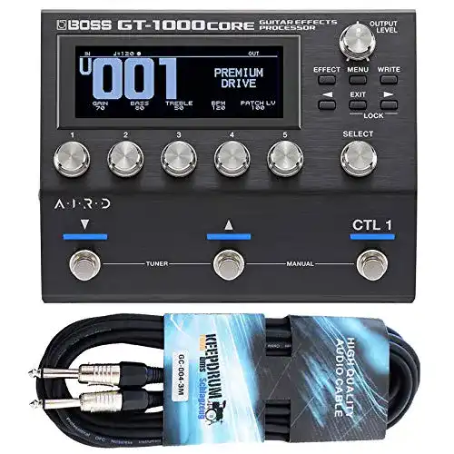 Multieffektgerät Gitarre Boss GT-1000Core mit Klinkenkabel