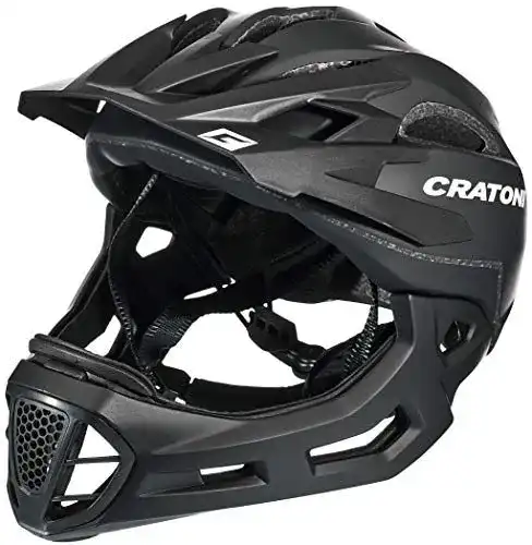 Cratoni Fahrradhelm C-Maniac für Mountainbikes, Schwarz Matt, Größe S-M