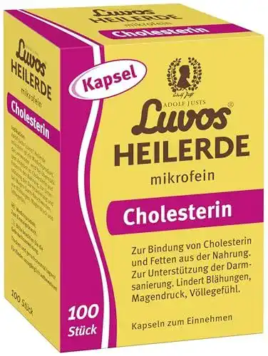 Luvos Heilerde mikrofein Kapseln als Naturheilmittel zur Cholesterinbindung