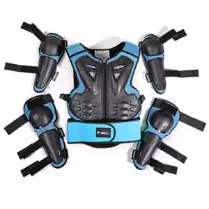 Brustpanzer für Kinder – FULUOYIN Motorrad Protektorenjacke Set