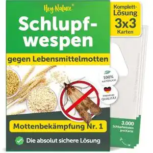 Schlupfwespen gegen Lebensmittelmotten von Hey Nature