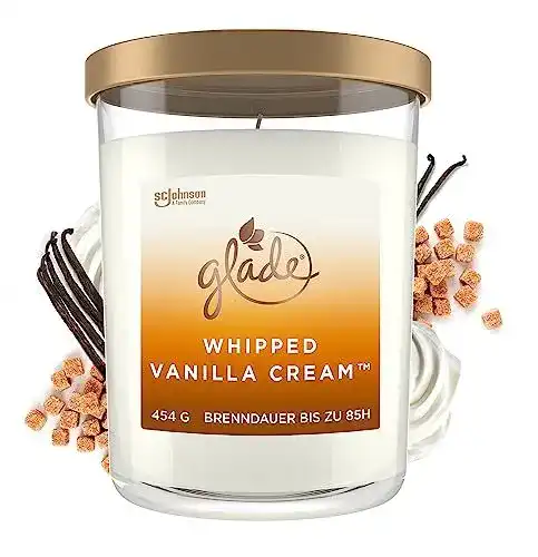 Glade Duftkerzen Extra große Duftkerze im Glas Whipped Vanilla Cream 454g