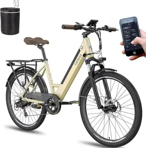 Fafrees F26 PRO Urban E-Bike Damen 26 Zoll mit App und 250W Motor